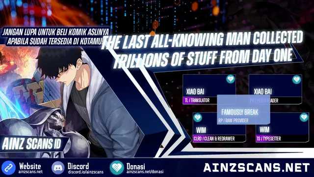 The Last All-Knowing Man Collected Trillions of Stuff from Day One Chapter 16 Gambar 1