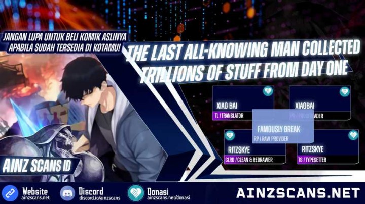 The Last All-Knowing Man Collected Trillions of Stuff from Day One Chapter 33 Gambar 1