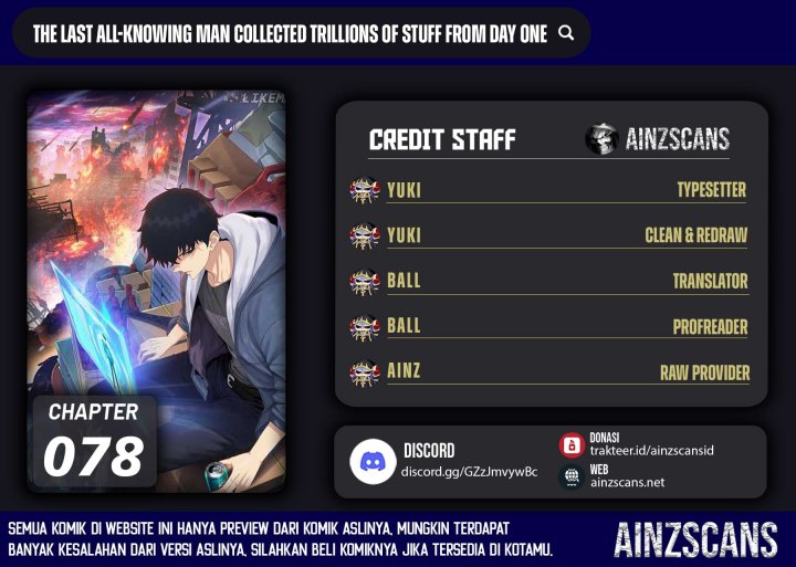 The Last All-Knowing Man Collected Trillions of Stuff from Day One Chapter 78 Gambar 2