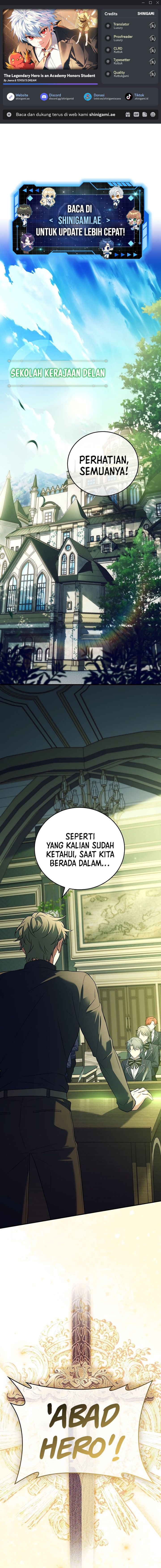 The Legendary Hero Is an Academy Honors Student Chapter 01 Gambar 1