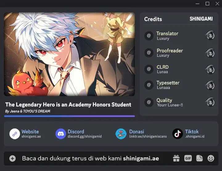 The Legendary Hero Is an Academy Honors Student Chapter 08 Gambar 1