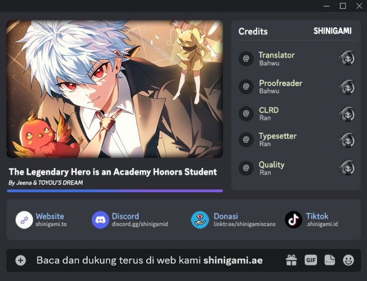The Legendary Hero Is an Academy Honors Student Chapter 45 Gambar 1