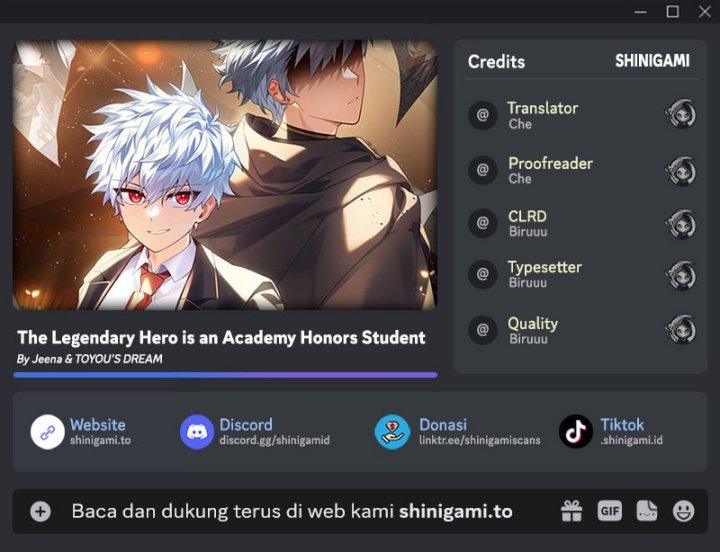 The Legendary Hero Is an Academy Honors Student Chapter 63 Gambar 1
