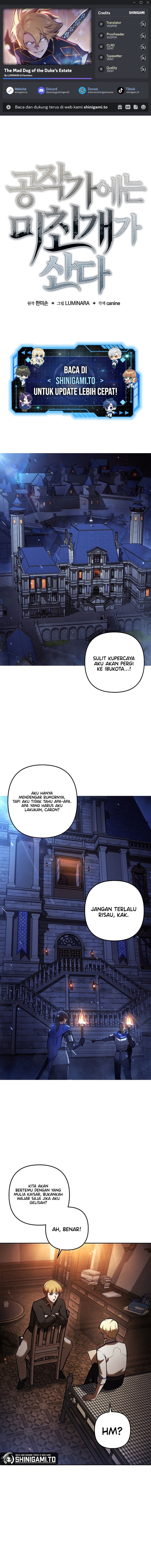 The Mad Dog Of The Duke’s Estate Chapter 14 Gambar 1