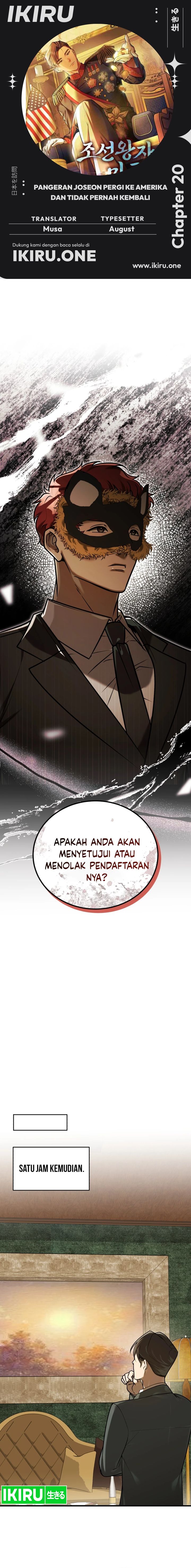 The Prince of Joseon: A One-Way Journey to America Chapter 20 fix Gambar 1