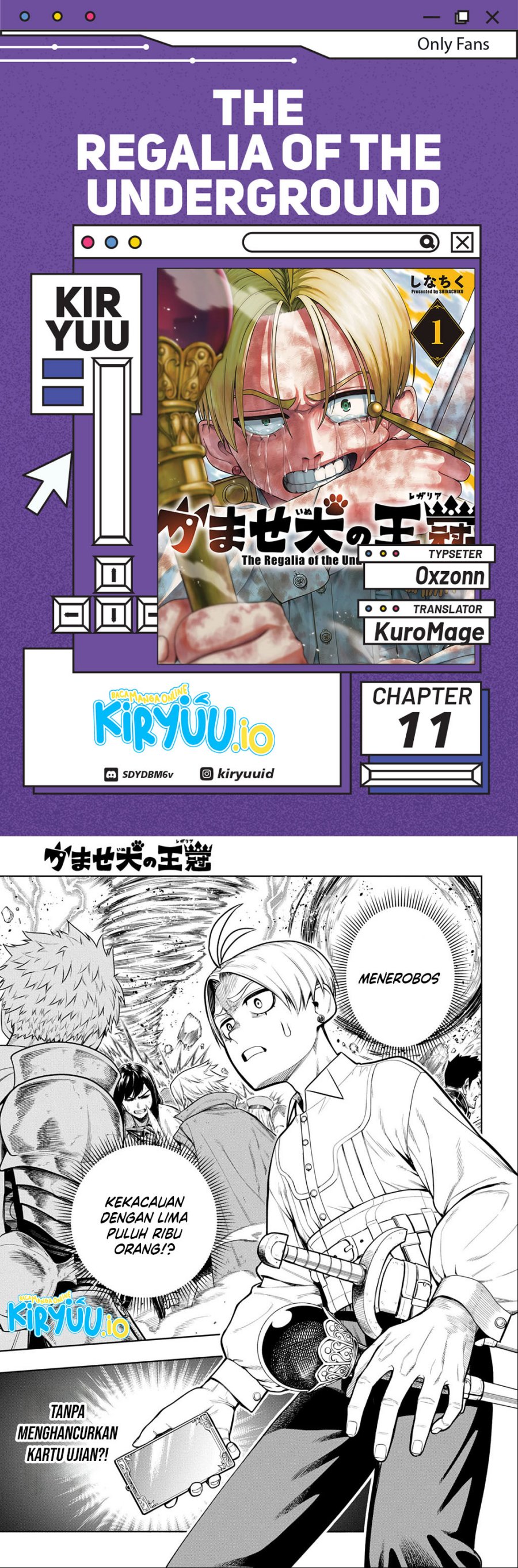 The Regalia of the Underdog Chapter 11 Gambar 1