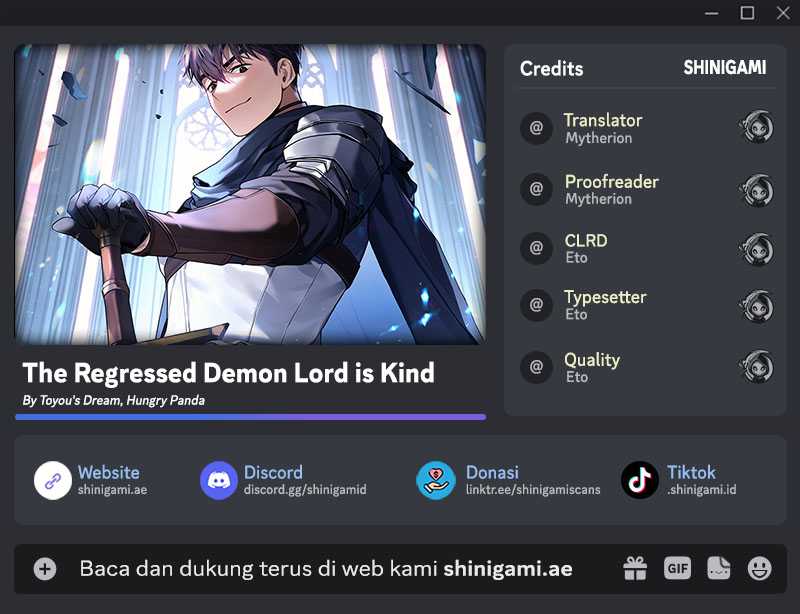 The Regressed Demon Lord Is Kind Chapter 35 Gambar 1