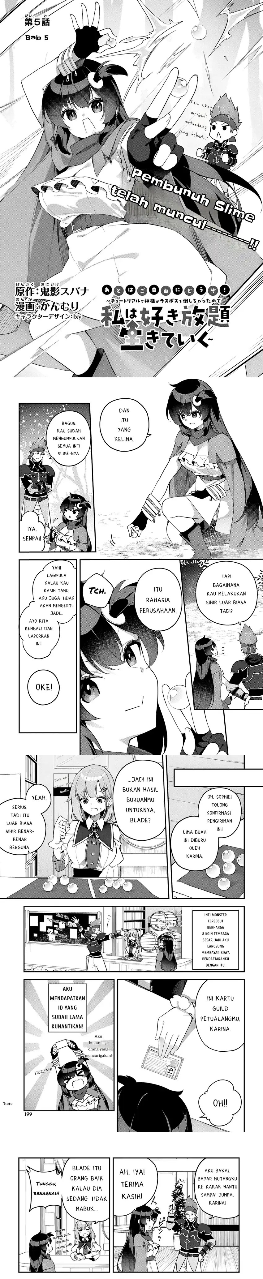 The Rest Is Up to You ~Since God Defeated the Final Boss in the Tutorial, I’m Going to Live My Life However I Want~ Chapter 05 Gambar 1