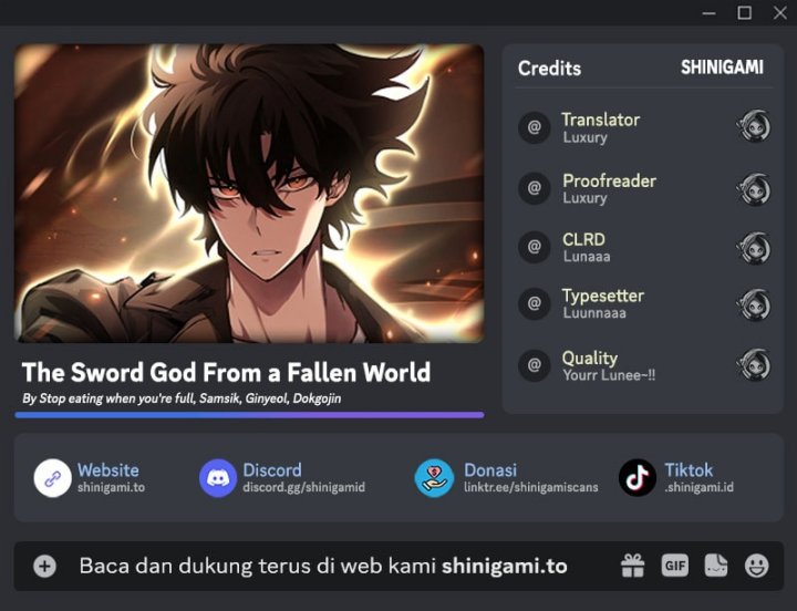 The Sword God From A Fallen World Chapter 11 Gambar 1
