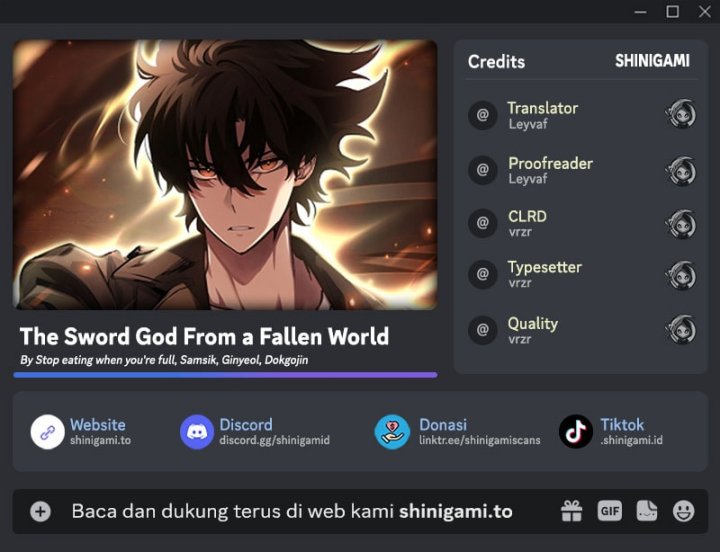 The Sword God From A Fallen World Chapter 19 Gambar 1