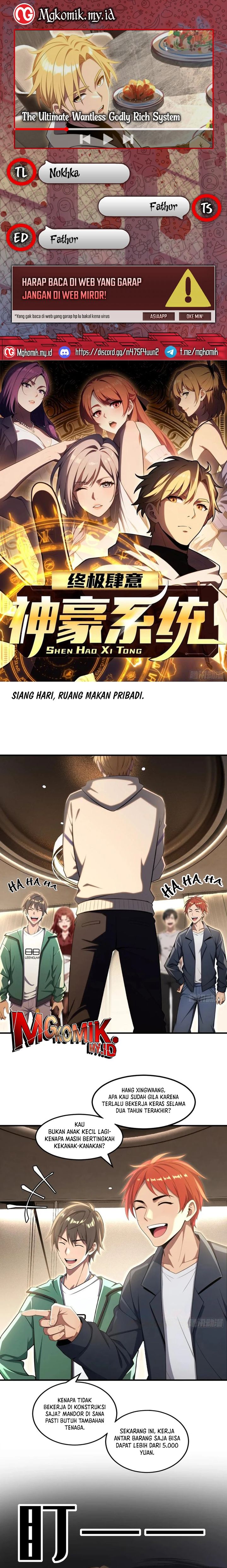 The Ultimate Wantless Godly Rich System Chapter 32 Gambar 1