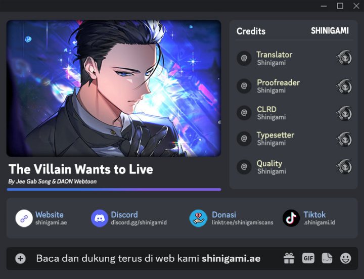 The Villain Wants To Live Chapter 01 Gambar 1