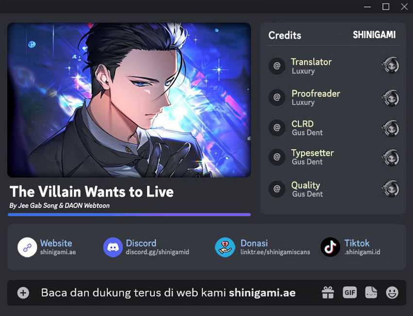 The Villain Wants To Live Chapter 04 Gambar 1