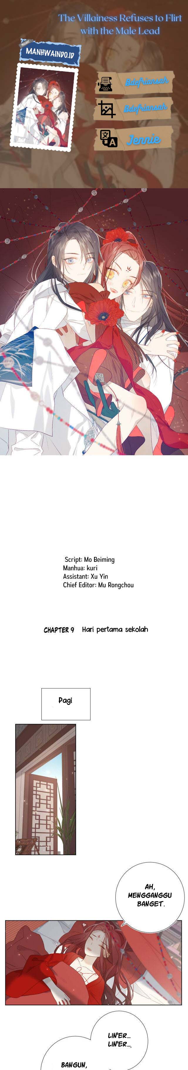 The Villainess Refuses to Flirt with the Male Lead Chapter 09 Gambar 1