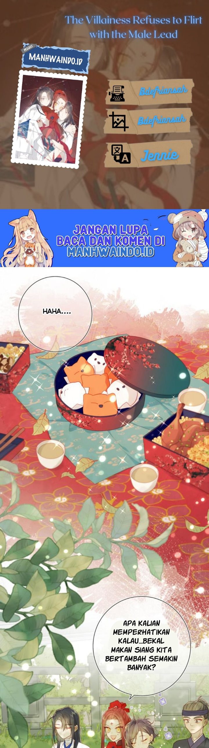 The Villainess Refuses to Flirt with the Male Lead Chapter 31 Gambar 1