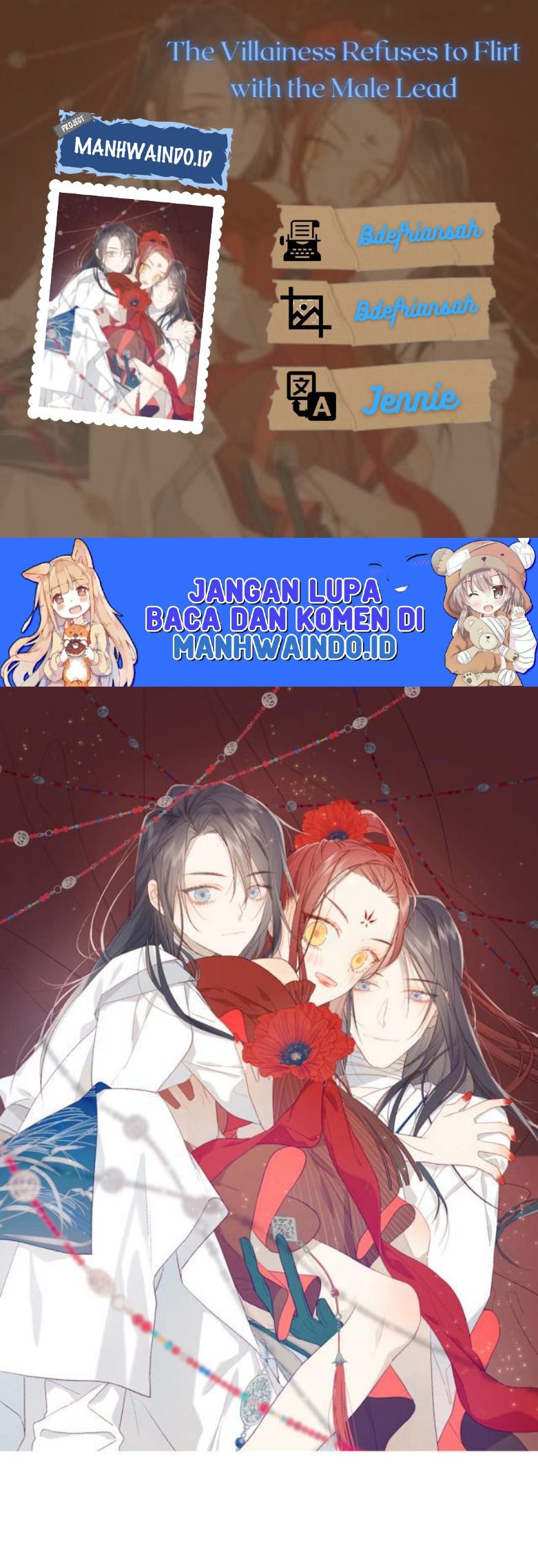 The Villainess Refuses to Flirt with the Male Lead Chapter 35 Gambar 1