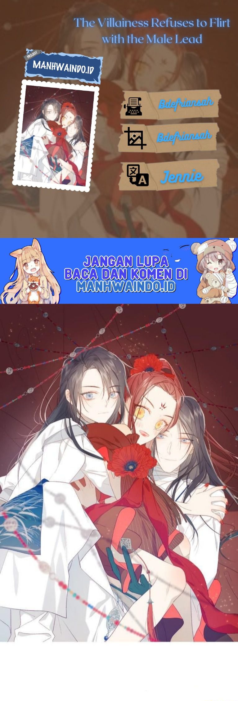 The Villainess Refuses to Flirt with the Male Lead Chapter 37 Gambar 1
