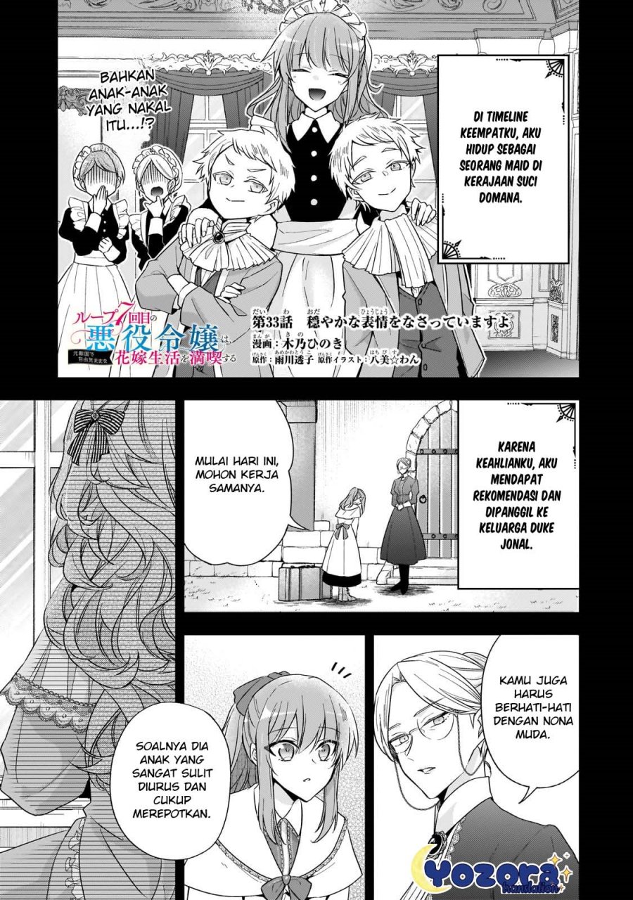The Villainess Wants to Enjoy a Carefree Married Life in a Former Enemy Country in Her Seventh Loop! (Loop 7-kai me no Akuyaku Reijou wa, Moto Tekikoku de Jiyuu Kimamana Hanayome [Hitojichi] Seikatsu wo Mankitsu Suru) Chapter 33 Gambar 2