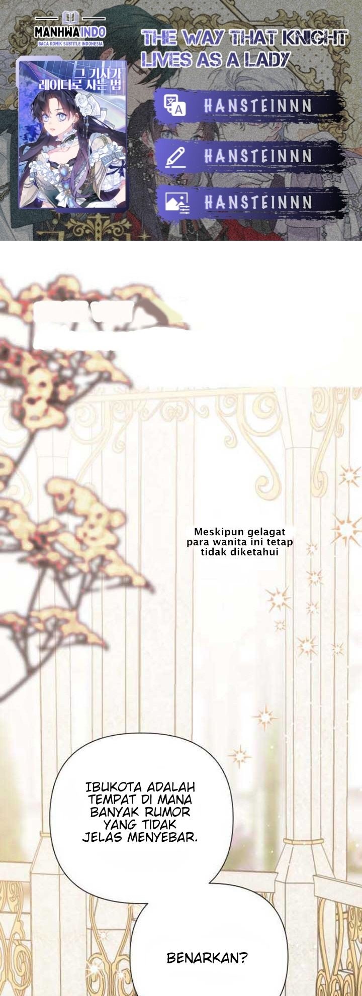 The Way That Knight Lives As a Lady Chapter 43 Gambar 1
