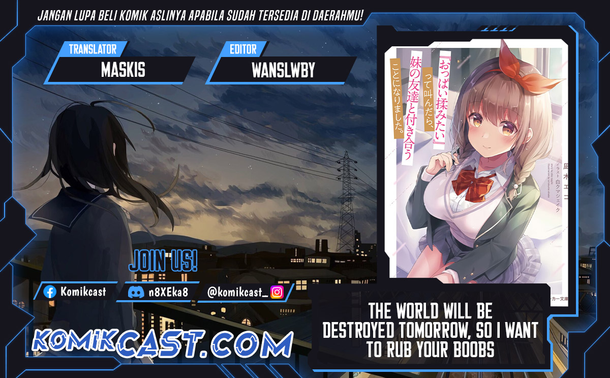 The World Will Be Destroyed Tomorrow, so I Want to Rub Your Boobs Chapter 16 Gambar 1
