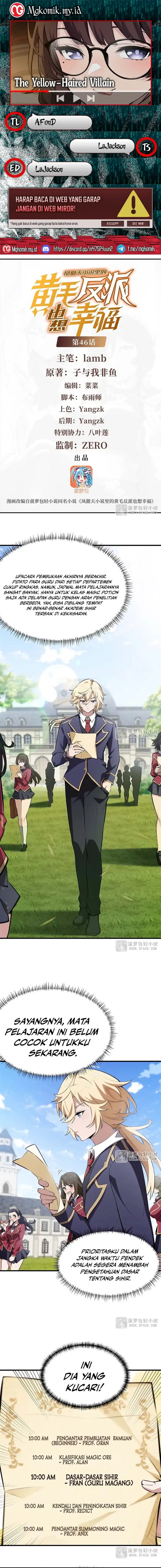 The Yellow-haired Villain in Female Main Character’s Novel wants Happiness Chapter 46 Gambar 1