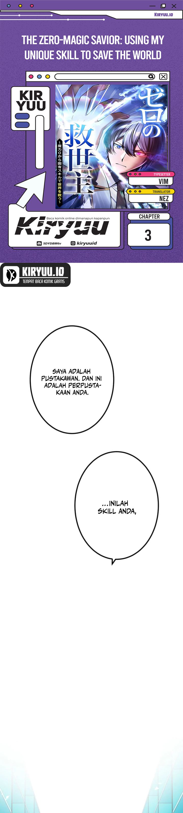 The Zero-Magic Savior: Using My Unique Skill to Save the World Chapter 03 Gambar 1