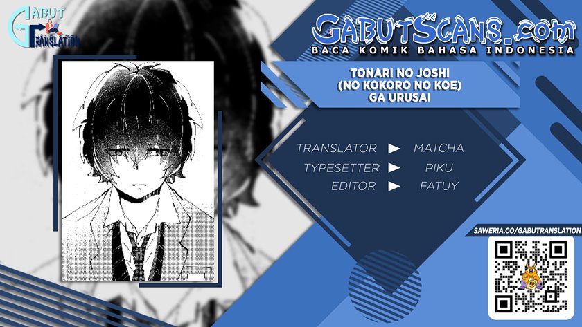 Tonari no Joshi (no Kokoro no Koe) ga Urusai Chapter 01 Gambar 1