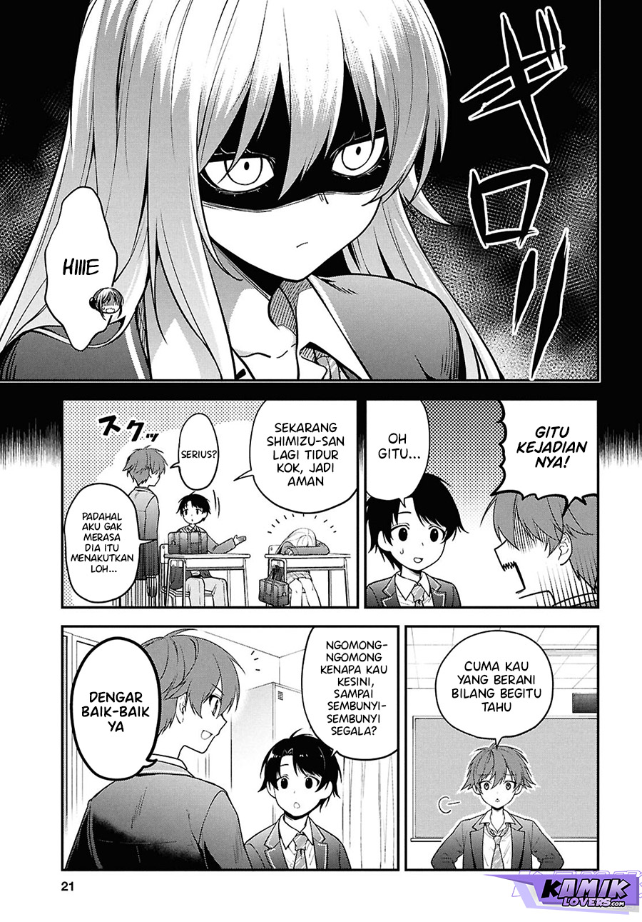 Tonari no Seki no Yankee Shimizu-san ga Kami o Kuroku Sometekita Chapter 01 Gambar 7