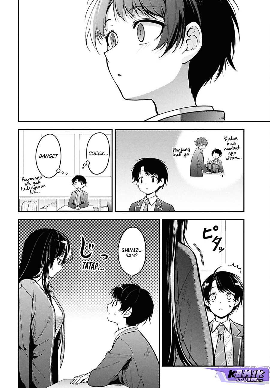 Tonari no Seki no Yankee Shimizu-san ga Kami o Kuroku Sometekita Chapter 01 Gambar 13