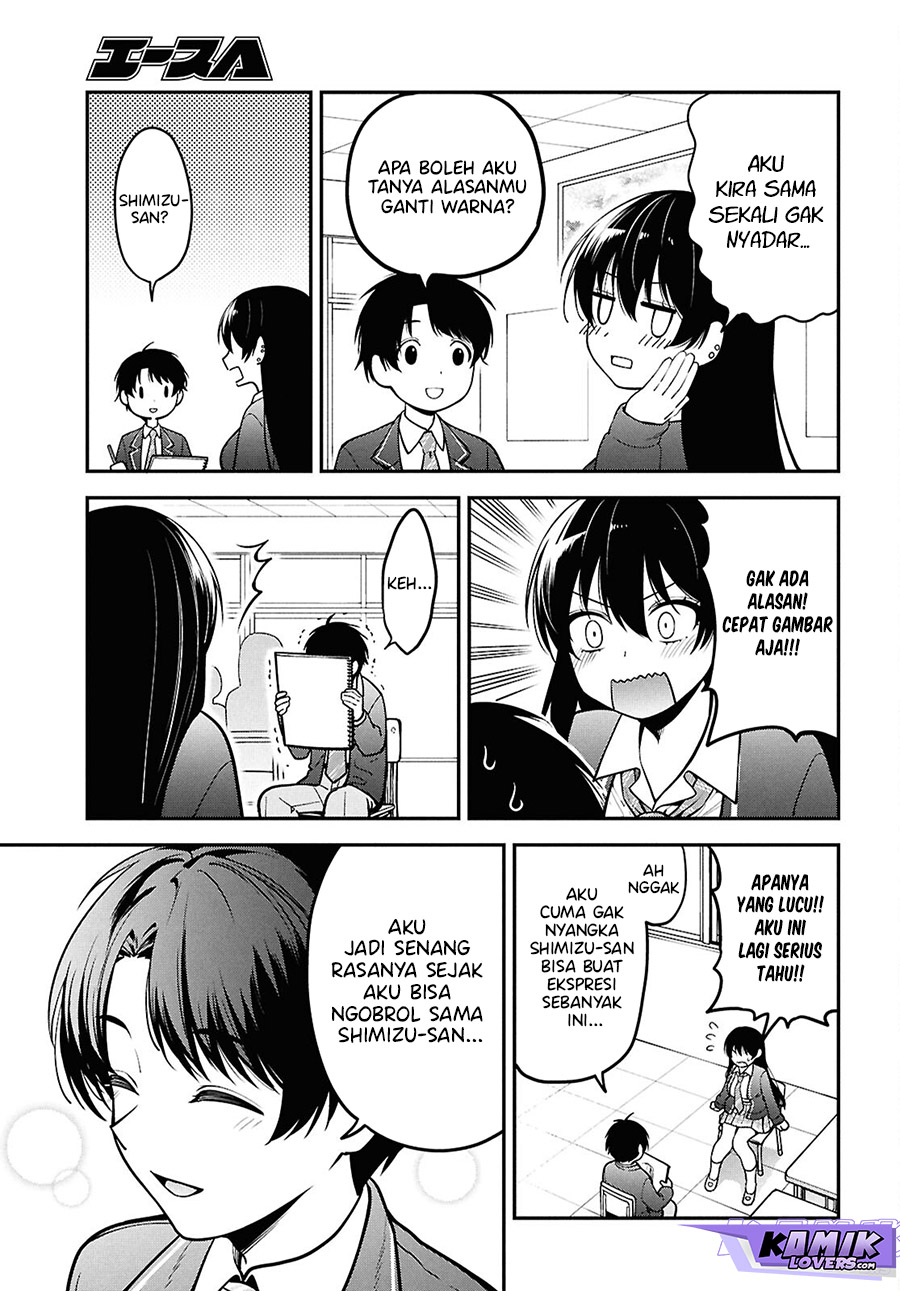Tonari no Seki no Yankee Shimizu-san ga Kami o Kuroku Sometekita Chapter 01 Gambar 28