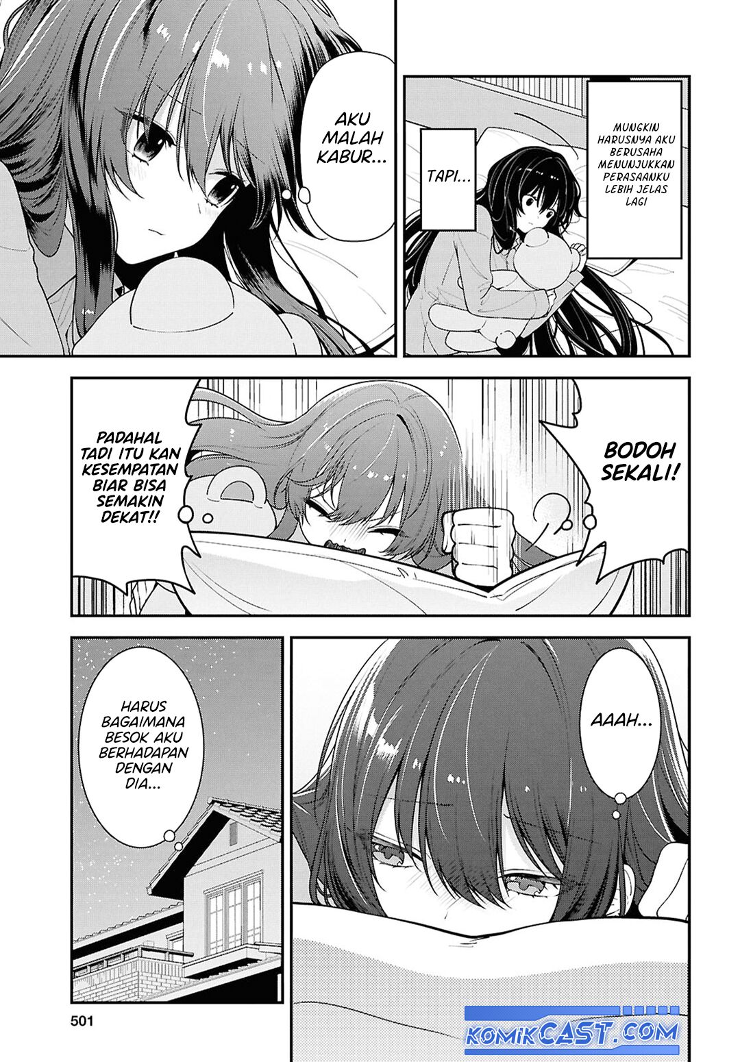 Tonari no Seki no Yankee Shimizu-san ga Kami o Kuroku Sometekita Chapter 09 Gambar 4