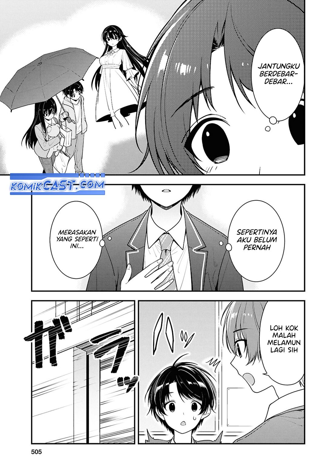 Tonari no Seki no Yankee Shimizu-san ga Kami o Kuroku Sometekita Chapter 09 Gambar 8