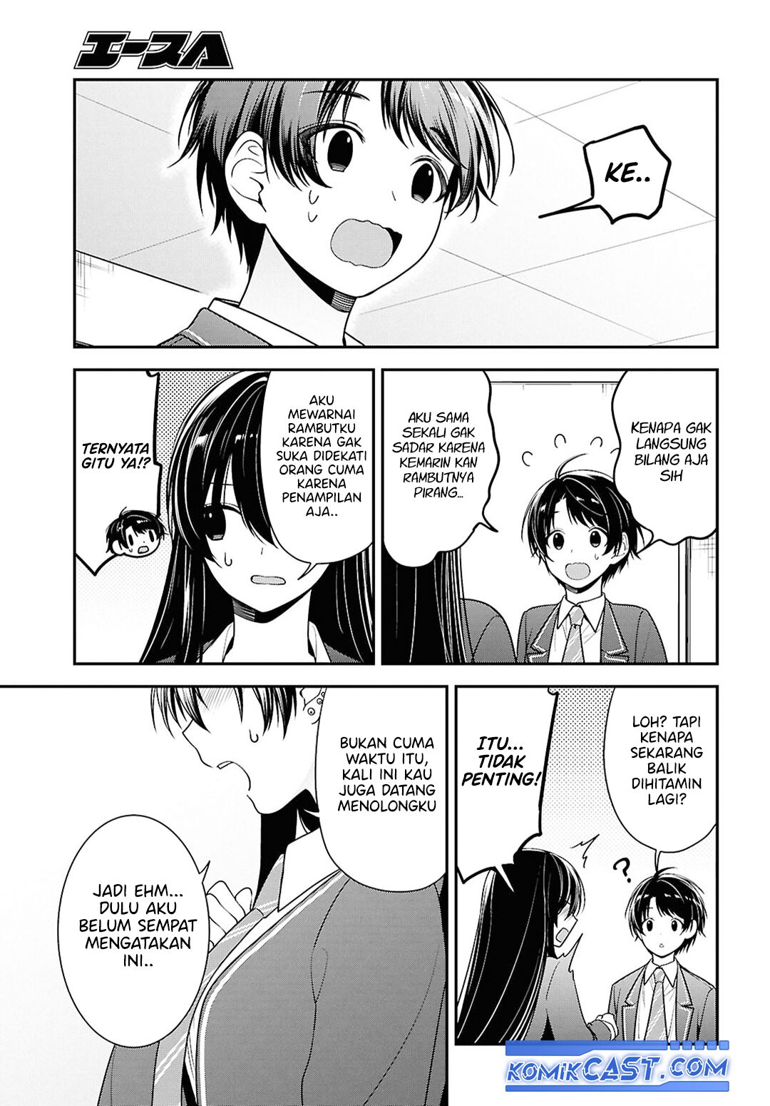 Tonari no Seki no Yankee Shimizu-san ga Kami o Kuroku Sometekita Chapter 09 Gambar 32