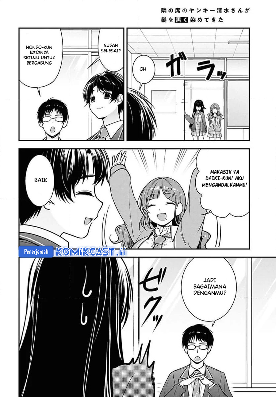 Tonari no Seki no Yankee Shimizu-san ga Kami o Kuroku Sometekita Chapter 10 Gambar 26