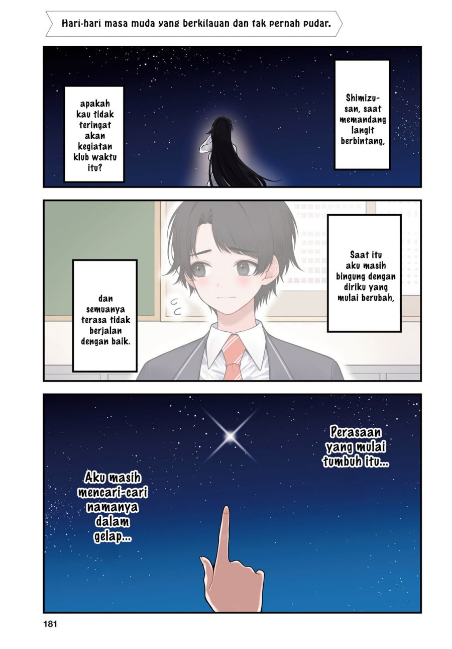 Tonari no Seki no Yankee Shimizu-san ga Kami o Kuroku Sometekita Chapter 11 Gambar 1