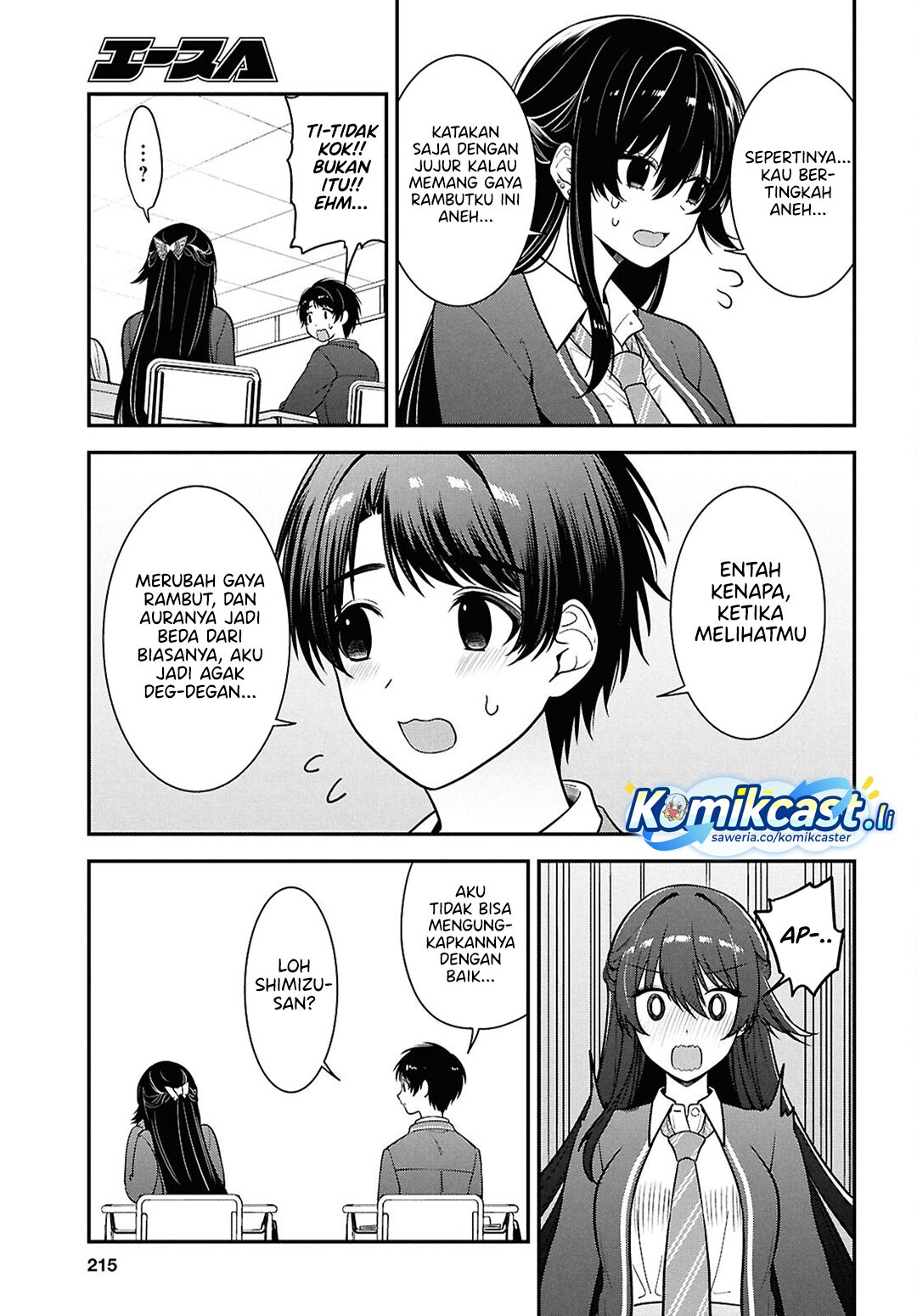 Tonari no Seki no Yankee Shimizu-san ga Kami o Kuroku Sometekita Chapter 11 Gambar 32