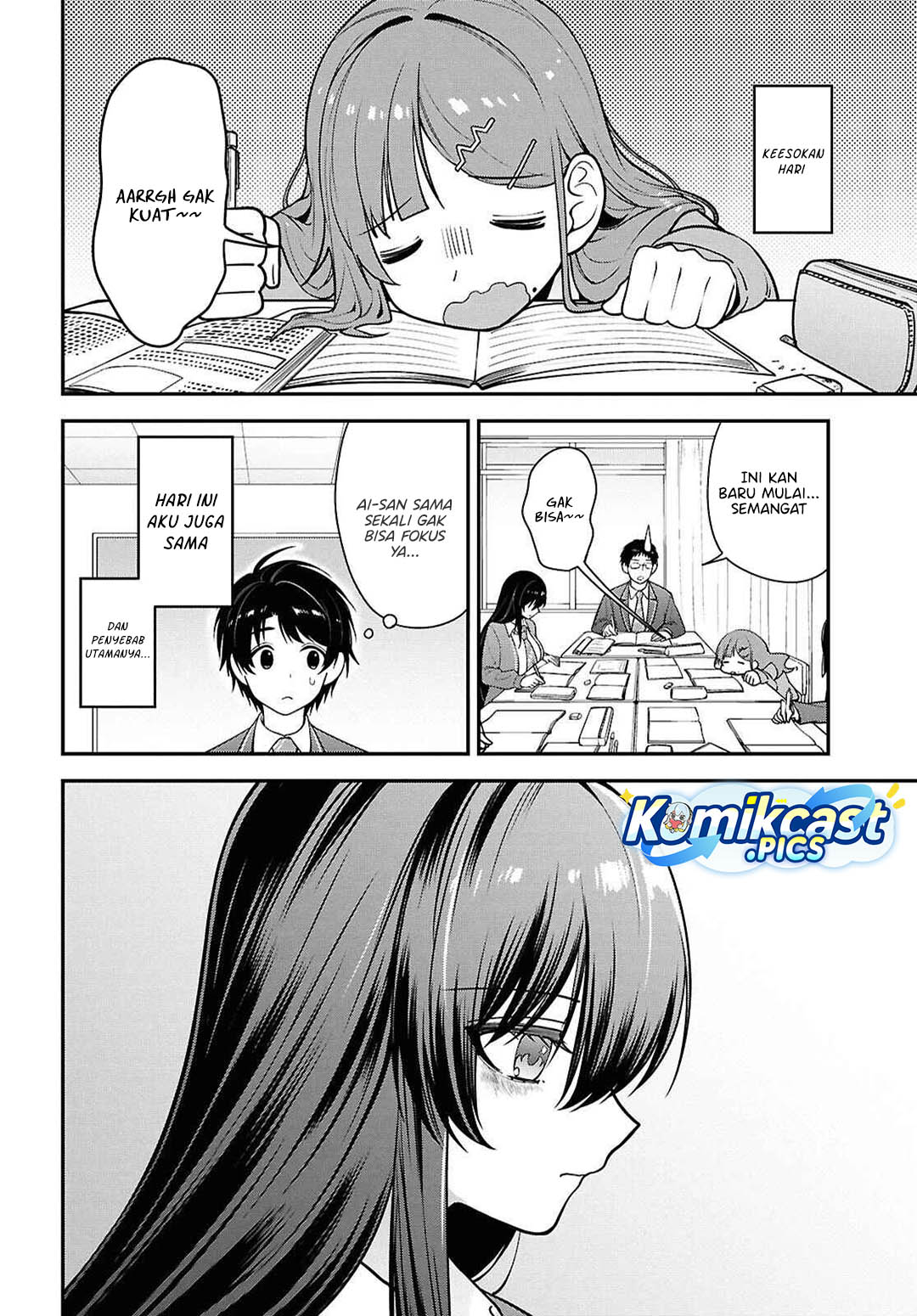 Tonari no Seki no Yankee Shimizu-san ga Kami o Kuroku Sometekita Chapter 12 Gambar 13