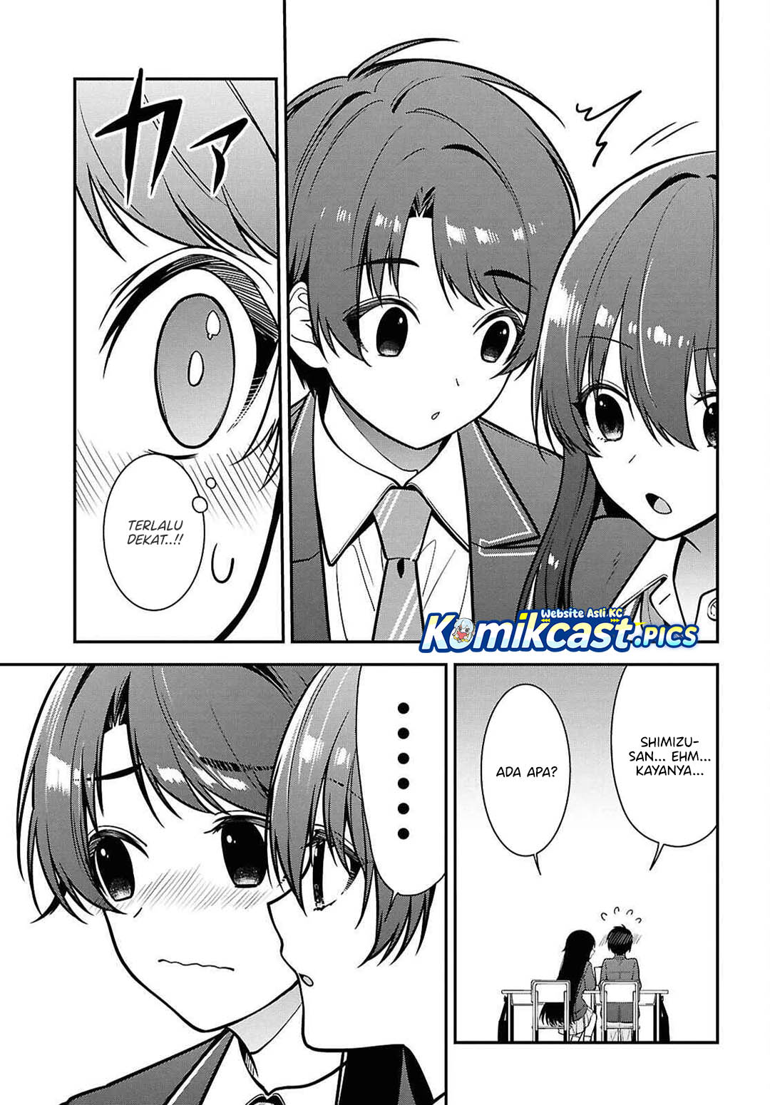Tonari no Seki no Yankee Shimizu-san ga Kami o Kuroku Sometekita Chapter 12 Gambar 28