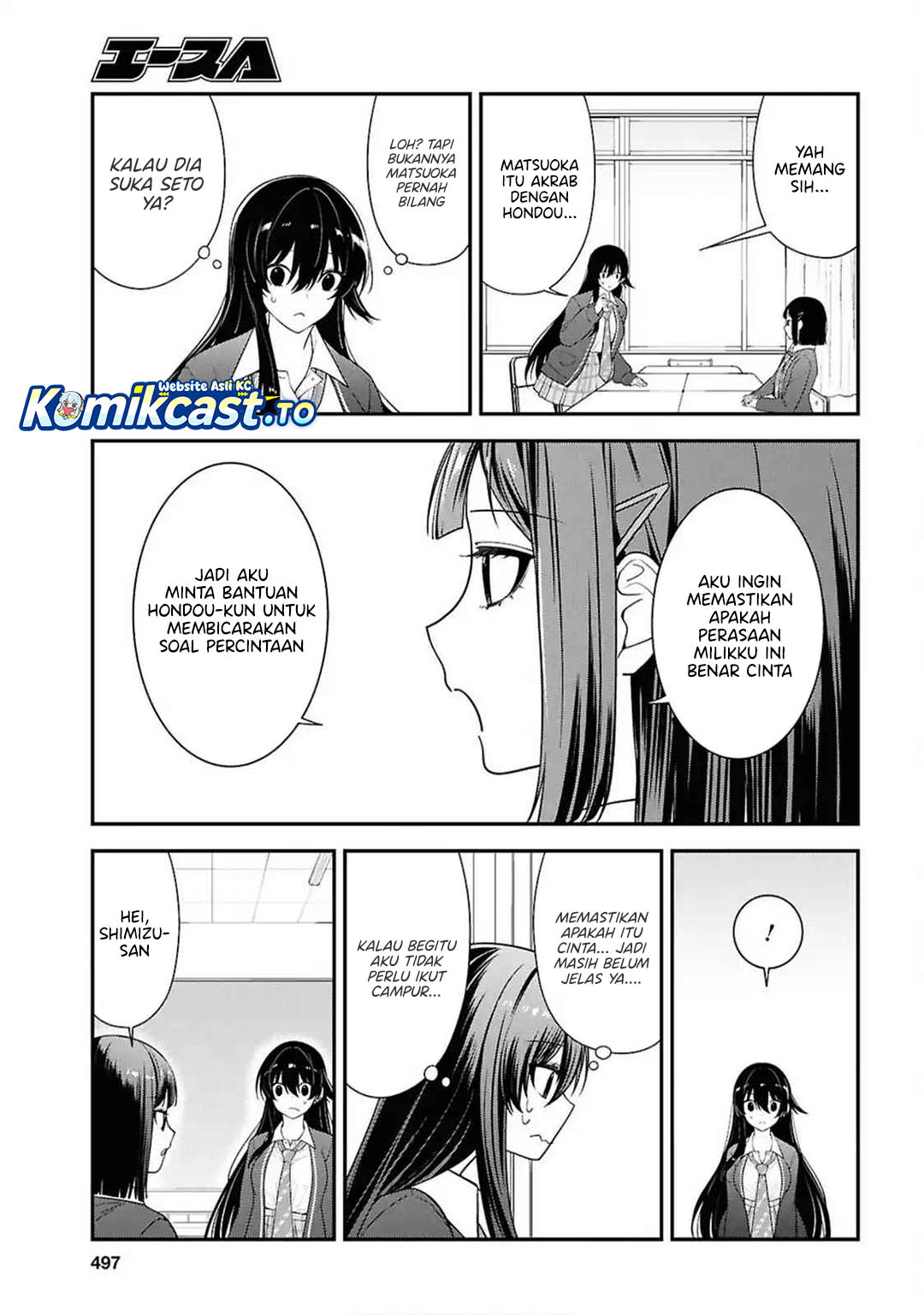 Tonari no Seki no Yankee Shimizu-san ga Kami o Kuroku Sometekita Chapter 13 Gambar 10