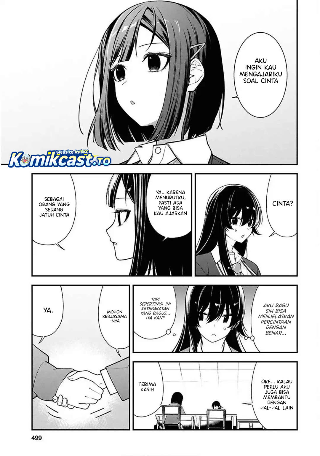 Tonari no Seki no Yankee Shimizu-san ga Kami o Kuroku Sometekita Chapter 13 Gambar 12