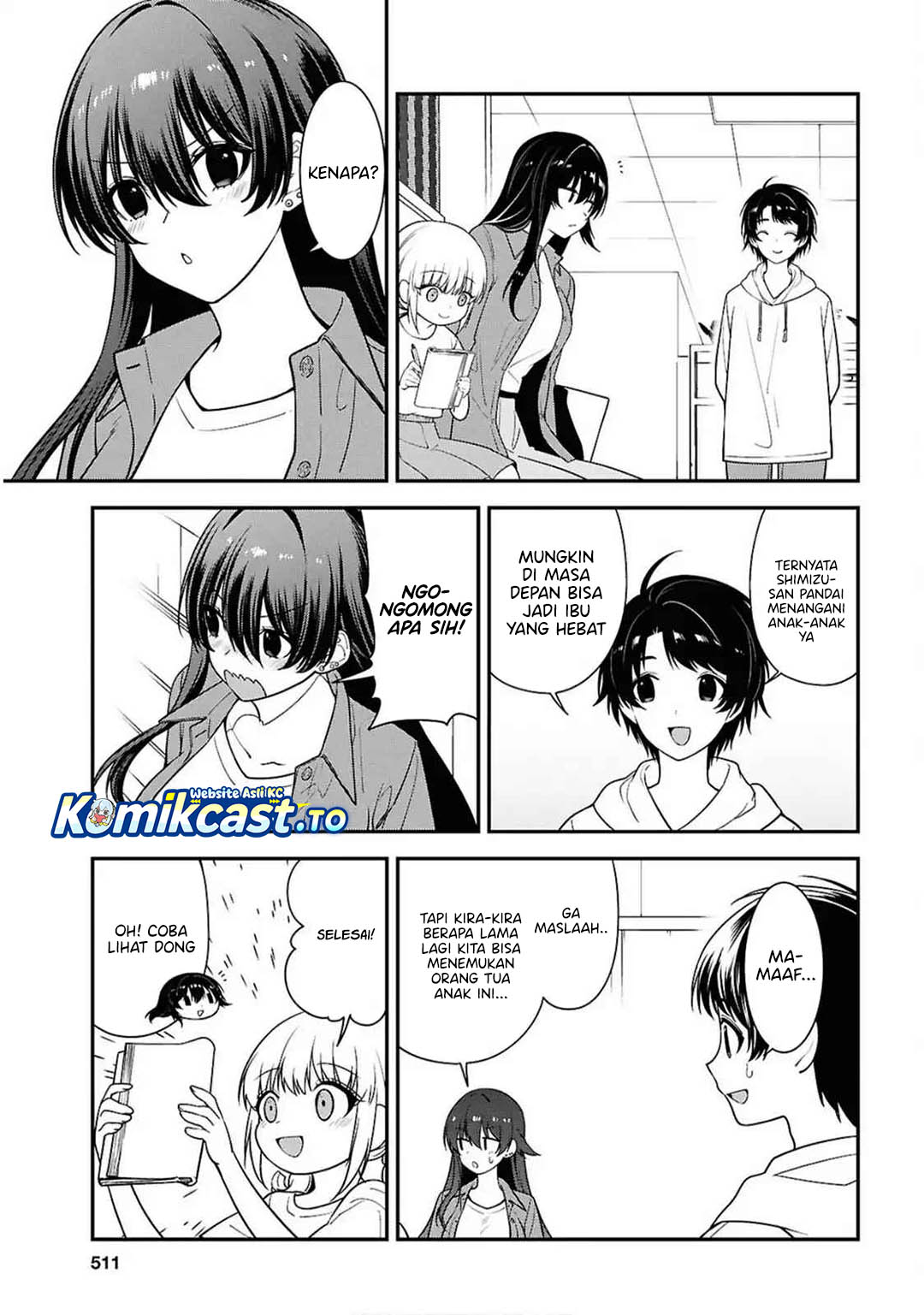 Tonari no Seki no Yankee Shimizu-san ga Kami o Kuroku Sometekita Chapter 13 Gambar 24