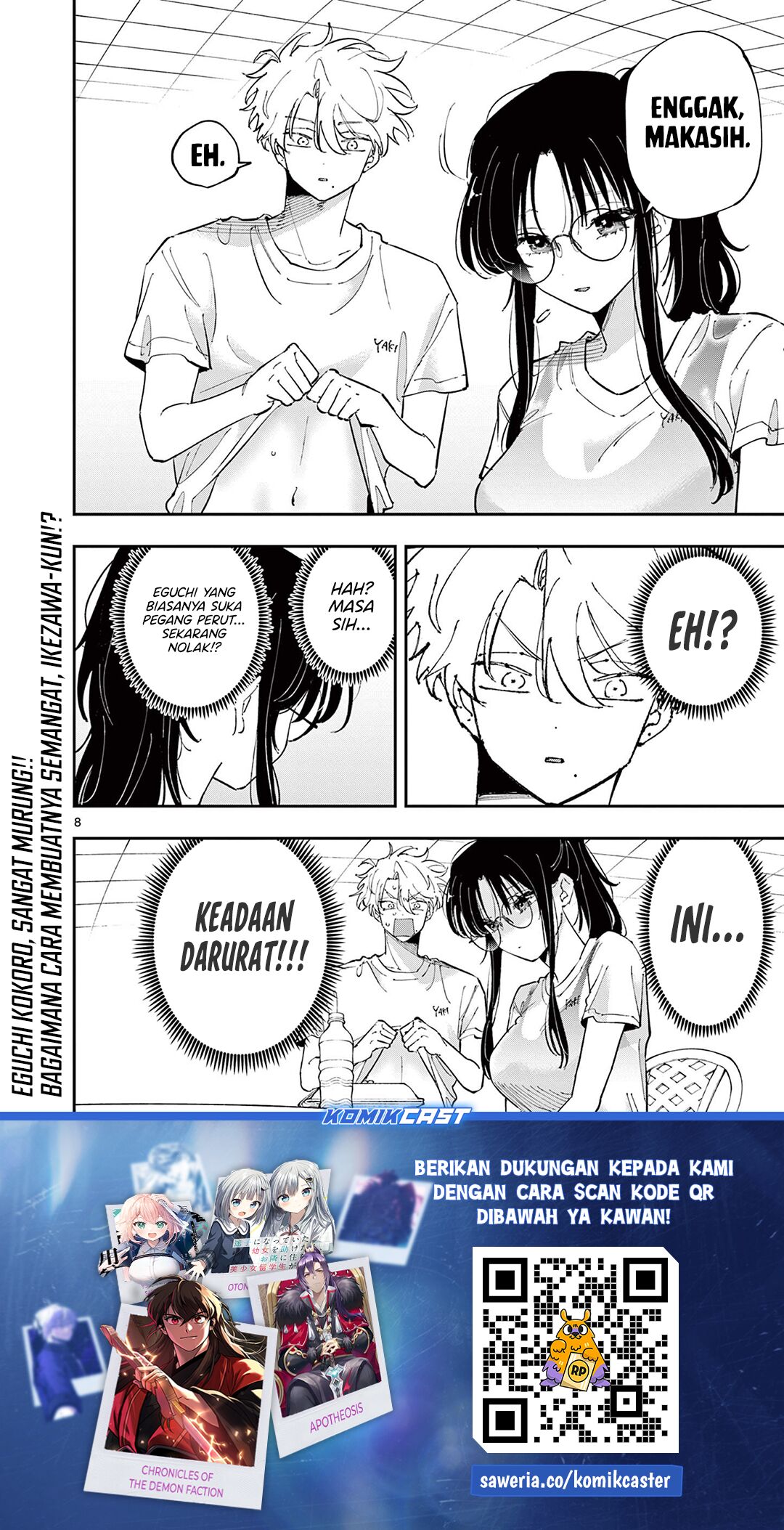 Tonari no Seki no Yatsu ga Souiu Me de Mitekuru Chapter 54 Gambar 9
