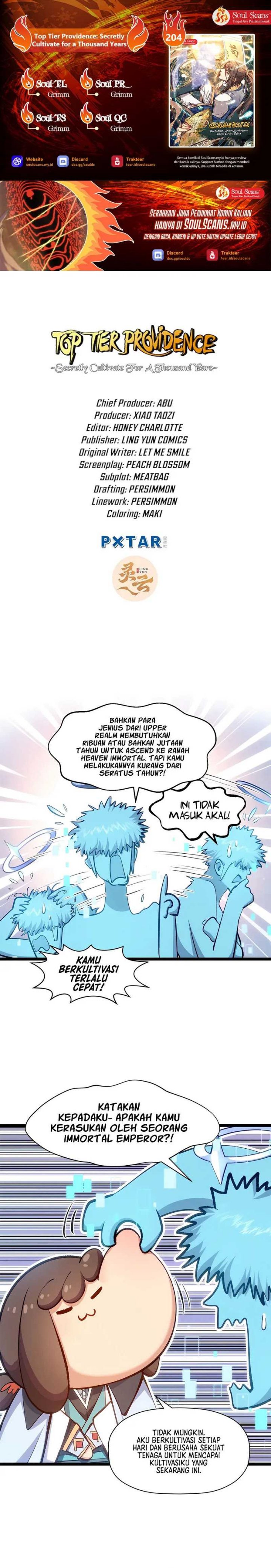 Top Tier Providence: Secretly Cultivate for a Thousand Years Chapter 204 Gambar 1