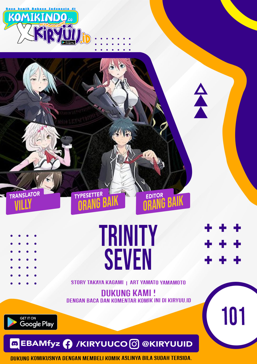 Trinity Seven Chapter 101 Gambar 1