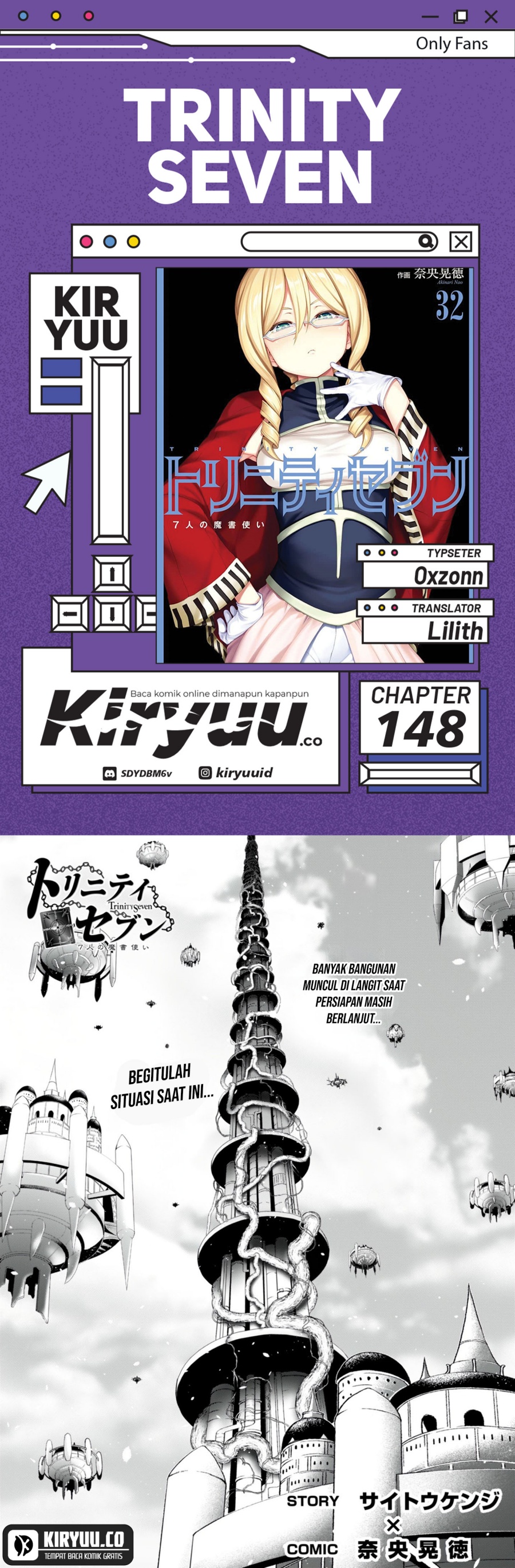 Trinity Seven Chapter 148 Gambar 1