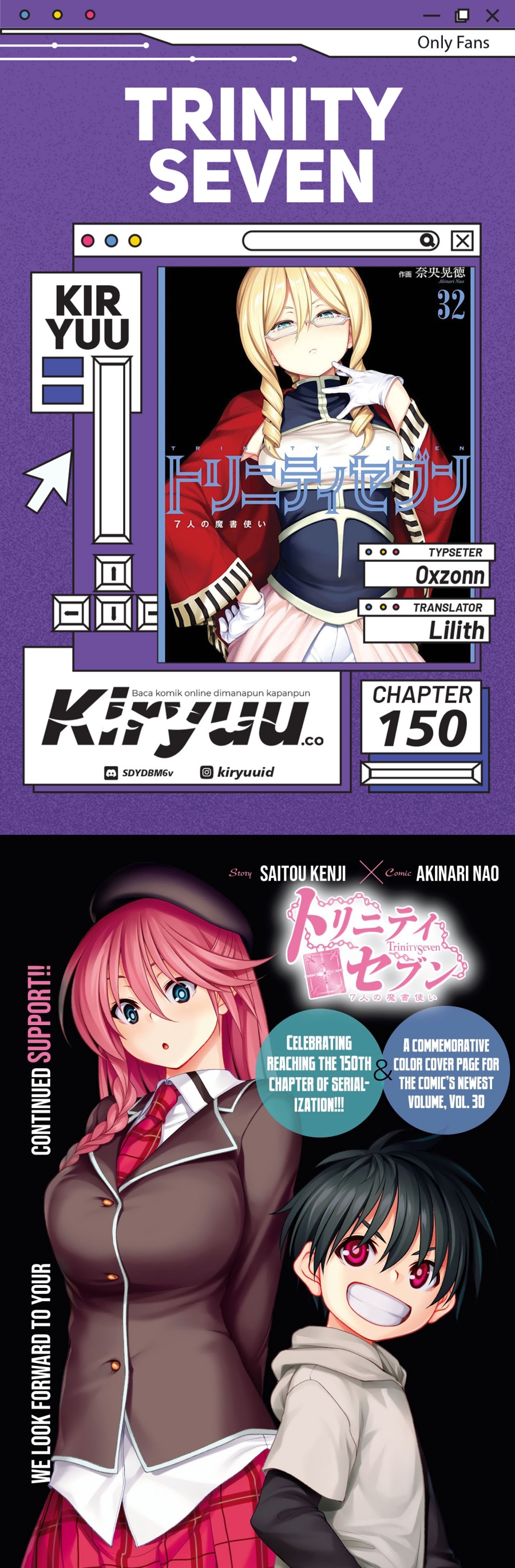 Trinity Seven Chapter 150 Gambar 1