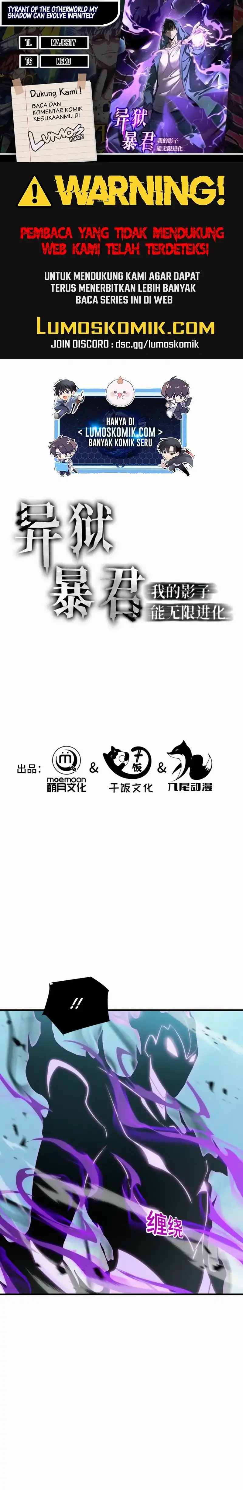 Tyrant of the Otherworld: My Shadow Can Evolve Infinitely Chapter 39 Gambar 1