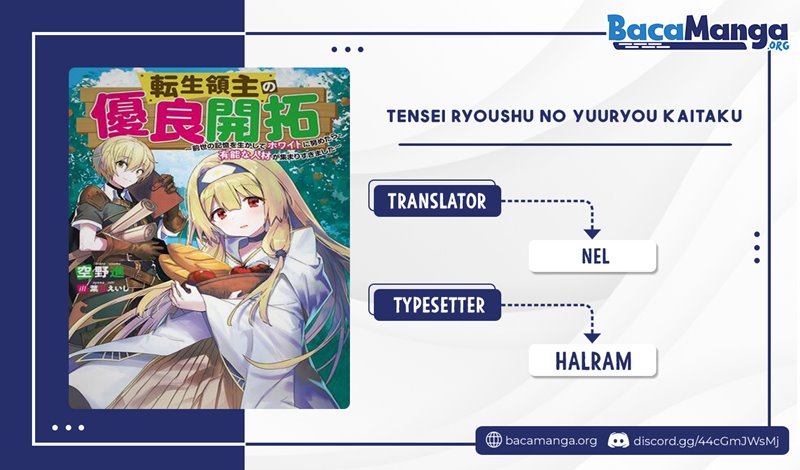 Tensei Ryoushu no Yuuryou Kaitaku: Zensei no Kioku o Ikashite White ni Tsutometara, Yuunou na Jinzai ga Atsumari Sugimashita Chapter 05.2 Gambar 1