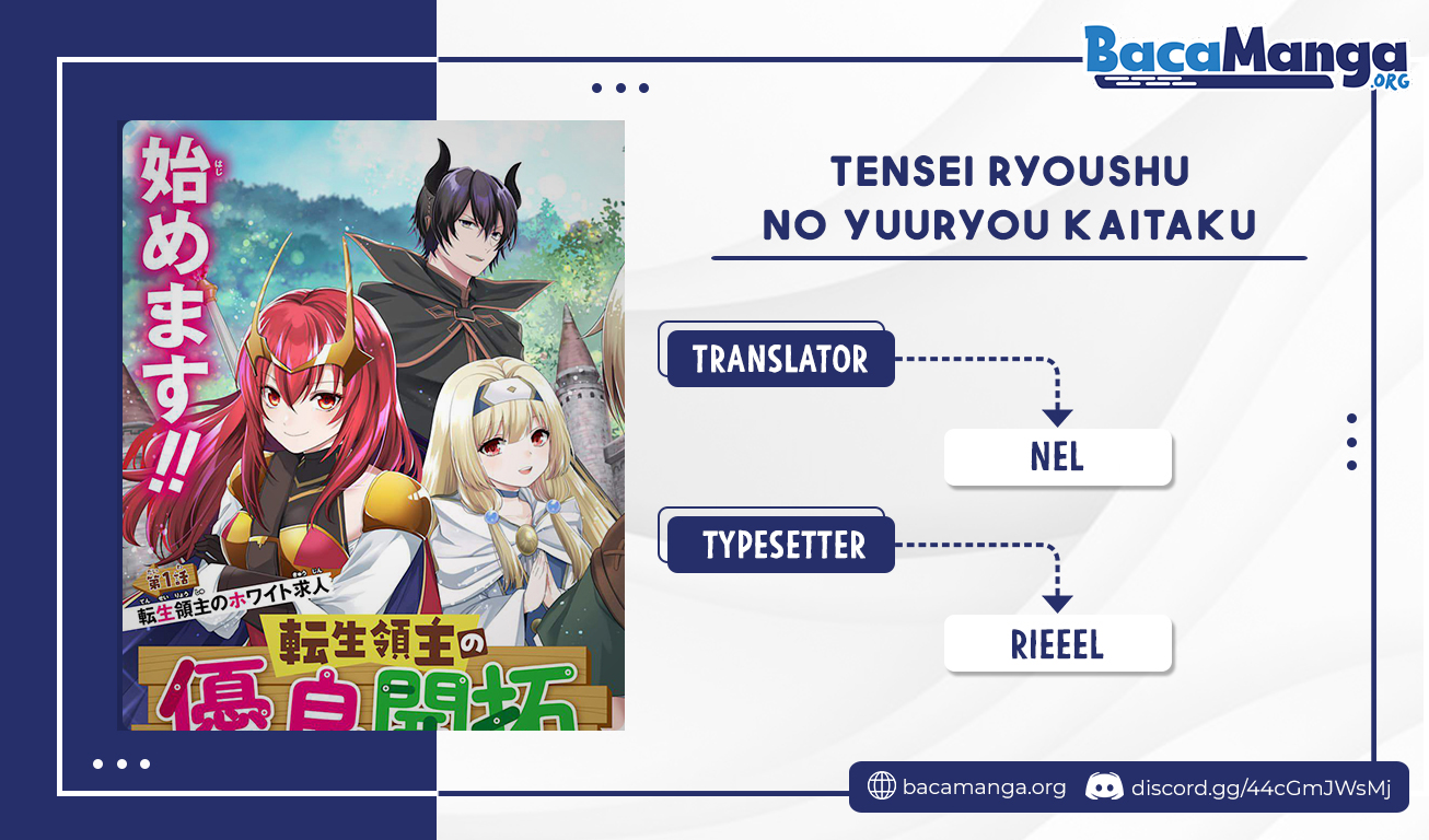 Tensei Ryoushu no Yuuryou Kaitaku: Zensei no Kioku o Ikashite White ni Tsutometara, Yuunou na Jinzai ga Atsumari Sugimashita Chapter 11.3 Gambar 1