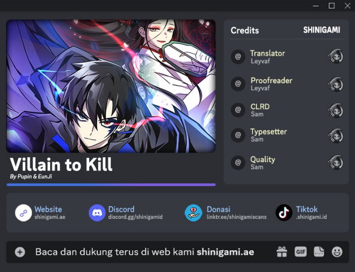 Villain To Kill Chapter 167 Gambar 1
